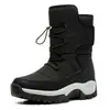 Botas de nieve de plumón para hombre de invierno, forradas de vellón, gruesas, cálidas, resistentes al frío, zapatos de algodón para exteriores, botas de algodón, botas largas de invierno