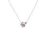 Collar de Flor de Cerezo con Diamantes Brillantes Calados Estilo Floral de Primavera 2026 Nuevo Vintage Dulce Diseño de Nicho Cadena para Clavícula Personalizada