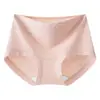 Bragas de cobertura total simples para niña joven de tiro medio, jacquard suave, alta elasticidad, no aprietan, transpirables, amigables con la piel 9844