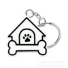 Animal Perro Gato Llavero de PVC Anillo de Llavero Cadena de Llaves Colgante Anillo de Llavero Llave de Coche