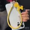 Presente Ano Novo Zodíaco Lanyard para Celular Couro Pônei Cor Sólida Tira de Couro Versátil Pingente de Bolsa Chaveiro Tira de Corrente para Celular