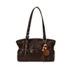 Bolsa Casual Grande Capacidade Feminina 2026 Novo Estilo Moda Trabalho Bolsa de Ombro Único Bolsa de Axila Sensação Relaxada Bolsa de Mão de Axila