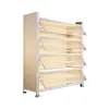 Gabinete de almacenamiento multicapa, zapatero metálico a prueba de polvo y humedad, zapatero de entrada multicapa de gran capacidad, zapatero para el hogar