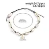 Collar de Concha y Cuentas de Madera Estilo Surfero Europeo y Americano para Hombres, Cadena para Clavícula con Cuentas de Playa Estilo Vacaciones para Hombres Nicho Hip-Hop Transfronterizo