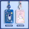 Serie de Porta Tarjetas Culturales y Creativas de Astronauta Insignia de Identificación Estudiante Insignia Escolar Retráctil Porta Tarjeta de Autobús Estudiante