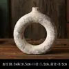 Vaso de Cerâmica Estilo Wabi-Sabi Retrô para Entrada de Casa, Gabinete de TV, Pote Manchado de Grés Antigo, Decoração para Arranjo de Flores de Pousada, Enfeites