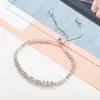 Pulsera de cadena de garra con diamantes de imitación huecos de moda coreana, brazalete simple y generoso con cuentas redondas, ajuste libre B263