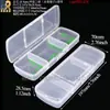 Caja de plástico transparente para accesorios de somier, caja de almacenamiento para piezas de baterías, caja de clasificación de herramientas