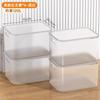 Caixa de Armazenamento Transparente Doméstica de Mesa Grande Capacidade Caixa de Armazenamento de Roupas Armazenamento de Brinquedos Plástico Grande Espessada Caixa de Armazenamento