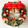 30cm Decoração de Shopping Center Hotel Supermercado Decorações de Natal Fabricante de Guirlanda de Natal Atacado Pendente de Porta Anel de Vime