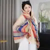 Xale Fino de Verão para Mulheres, Multifuncional, Adequado para Viagens à Praia em Xinjiang, Uso Diário, Ambientes com Ar Condicionado, Manto Lenço de Seda Versátil para Mulheres