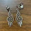 Aretes de Estilo Exótico de Venta Caliente Retro Literario Clásico Dignificado Ganchos para la Oreja Versátil Hueco Moda Borla Colgantes