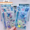 Papelaria da Família Sanrio Kuromi Pudding Cinnamoroll Canetas de Quatro Cores Caderno Marca-Texto Fita Adesiva Conjunto