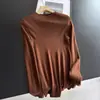 Suéter de Tricô Gola Alta Meia Slim Fit 2026 para Usar em Camadas com Camiseta de Manga Longa para Mulheres Atacado H10AS8412