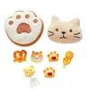 Accesorios de Gato Kt Lindos de Dibujos Animados Accesorios para Zapatos con Agujeros DIY Juguete de Comida Parche de Resina Llavero Colgante de Muñeca de Peluche