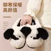 Lindas pantuflas peludas para mujer, nuevo modelo otoño e invierno 2026, pantuflas de algodón para interior con suela gruesa antideslizante, de felpa de dibujos animados, venta al por mayor