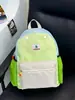 Nova Mochila Versátil Color-Blocking 2026 para Mulheres, Estilo Coreano Ins Mochila Escolar para Estudante do Ensino Médio, Mochila Tesouro de Grande Capacidade