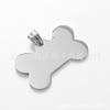 Agujero Interior Acero Inoxidable Placa de Identificación Colgante Hebilla Pequeños Accesorios Acero de Titanio Marca Militar Collar Etiqueta para Mascota Etiqueta Colgante Venta al por Mayor Sentido de la Moda