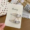 Pinza para el pelo de gato a cuadros de estilo nuevo de dibujos animados, Suave y linda goma para el pelo de bebé, Alta elasticidad, Suave con el pelo, Diadema, Pinza para el pelo