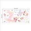 Pegatinas de pared de dibujos animados, unicornio rosa, princesa, estrella, flor, habitación infantil, guardería, sala de baile, pegatinas decorativas al por mayor