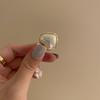 Hermoso ~ Clip de flequillo de perla, pinza para el cabello, accesorios para la cabeza para mujer, horquilla de metal de tamaño pequeño, pinza para el cabello, accesorios para el cabello