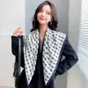 Estilo Nuevo Primavera 2026 Bufanda Cuadrada Grande 90 para Mujer Elegante Estilo Coreano Seda Sarga Moda Estampado Mariposa Bufanda Decorativa para Cuello