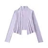 Cardigan Protetor Solar de Tencel Sexy Estilo Preguiçoso Ombro a Ombro Estilo Preguiçoso Xale Casaco Fino Casaco Curto de Manga Longa