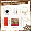 Set de Disfraz para Fiesta de Halloween Diadema Cinturón Collar Máscara de Ojos Accesorios de Disfraz Cosplay Pirata