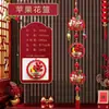 Ano Novo 2027 Ano do Carneiro Sino dos Ventos Decorações Penduradas para Casa Sala de Estar Decoração Decorações Festivas para o Festival da Primavera com Penduricalhos de Caractere da Sorte