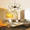 Candelabro de luciérnagas posmoderno Lámparas minimalistas nórdicas para dormitorio, sala de estar, comedor, bola de burbuja de vidrio, candelabro de árbol LED