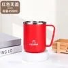 Cepillo cilíndrico para taza de lavado de alto valor de color, gran capacidad, resistente a altas temperaturas, taza de café de doble capa, taza para niños, taza para hacer gárgaras de acero inoxidable