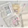 Bolsas Autoadhesibles Esmeriladas de Oso y Conejo Bolsas de Empaque de Dibujos Animados Empaque de Tarjeta de Alto Valor Bolso de Mano EVA Esmerilado