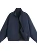 Marca Americana de Moda Transfronteriza Retro Vuelo Moda Hombres Primavera y Otoño Chaqueta Corta Cuello Alto Exterior Impermeable Chaqueta de Montañismo Chaqueta