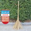 Palo de Madera Alambre Cepillo para Semilleros Anticuado Tejido a Mano Saneamiento Barrido de Calles Cepillo para Barrer Patio Carretera Exterior