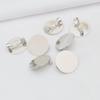 Pin de disco de alta qualidade folheado a ouro 14K atacado acessórios de joias DIY bandeja redonda broche bottom de corsage fivela pino