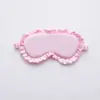 Máscara de Ojos de Seda Imitación Encaje Banda Elástica para Dormir Máscara de Ojos Bloqueadora de Luz No Presiona los Ojos Transpirable Viaje Máscara de Ojos Bordada Venta al por Mayor