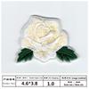 Processamento de bordado mais vendido bordado de rosa florzinha vermelha patch de tecido atacado patch de bordado fabricação de flores bordado computadorizado