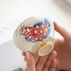 Cinza de Grama Dourado Jade Salão Completo Caneca do Mestre Xícara de Chá Xícara de Chá Retrô Chinesa Xícara de Chá Grande Capacidade Individual