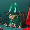 Bolsa Carteiro de Natal Sacola Não Tecida Personalizada Desenho Animado Laminada Embalagem para Presente Logotipo Impresso Embalagem de Takeaway de Alta Qualidade