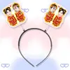 Wang Xingyue Wang Tao 3D Tiara de Mola Headband Grampo de Cabelo Mercadoria de Concerto Suporte para Fãs Tiktok Mesmo Estilo