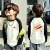 Camiseta Segunda Pele Infantil Meninos Manga Raglan Longa 2026 Nova Outono Inverno Roupa Íntima Quente De Rong Top Escovado