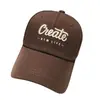 Gorra para mujer primavera y verano versátil moda letra grande Crear gorra de béisbol juvenil para hombre y mujer Gorra con visera a prueba de sol urbana