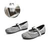Zapatos Mary Jane Calados Tejidos para Mujer, Zapatos Transpirables de Correa Única, Nuevos Zapatos Planos de Moda de Verano 2026 para Viajar al Trabajo