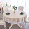 Nova Toalha de Mesa Redonda Grande Impermeável e à Prova de Óleo Sem Lavagem Toalha de Mesa Redonda para Casa e Restaurante Toalha de Mesa Redonda Especial Toalha de Mesa