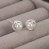 Novos Brincos de Pérola com Renda Pequenos Luxo Leve Senso de Design de Nicho Sensação de Alto Padrão Brincos de Pérola Brincos de Temperamento