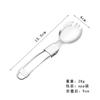 Cuchara Plegable de Acero Inoxidable, Cuchillo Plegable para Cubiertos, Cuchara para Ensalada con Tenedor, Set Portátil para Exterior