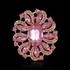 Moda Europeia e Americana Coringa Cristal Corsage Liga Banho de Metal Fivela de Toalha de Seda Broche Feminino Acessórios para Roupas Broche Atacado