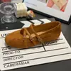 ~Sapatos Mary Jane de camurça estilo retrô para mulheres, 2026, com sola de borracha, design simples, antiderrapantes, tiras com fivela dupla, versáteis, confortáveis e casuais