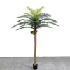 Árbol de Coco Artificial Grande Simulación Árbol de Coco Interior Exterior Paisajismo Planta Verde Supermercado Hotel Vestíbulo Decoración de Piso Palmera