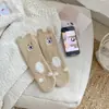 Calcetines de Felpa de Gato Lindos para Mujer, Forrados de Vellón, Engrosados, Calientes Calcetines de Maternidad, Calcetines de Dormir de Vellón de Coral, Calcetines para el Suelo del Hogar para Mujer